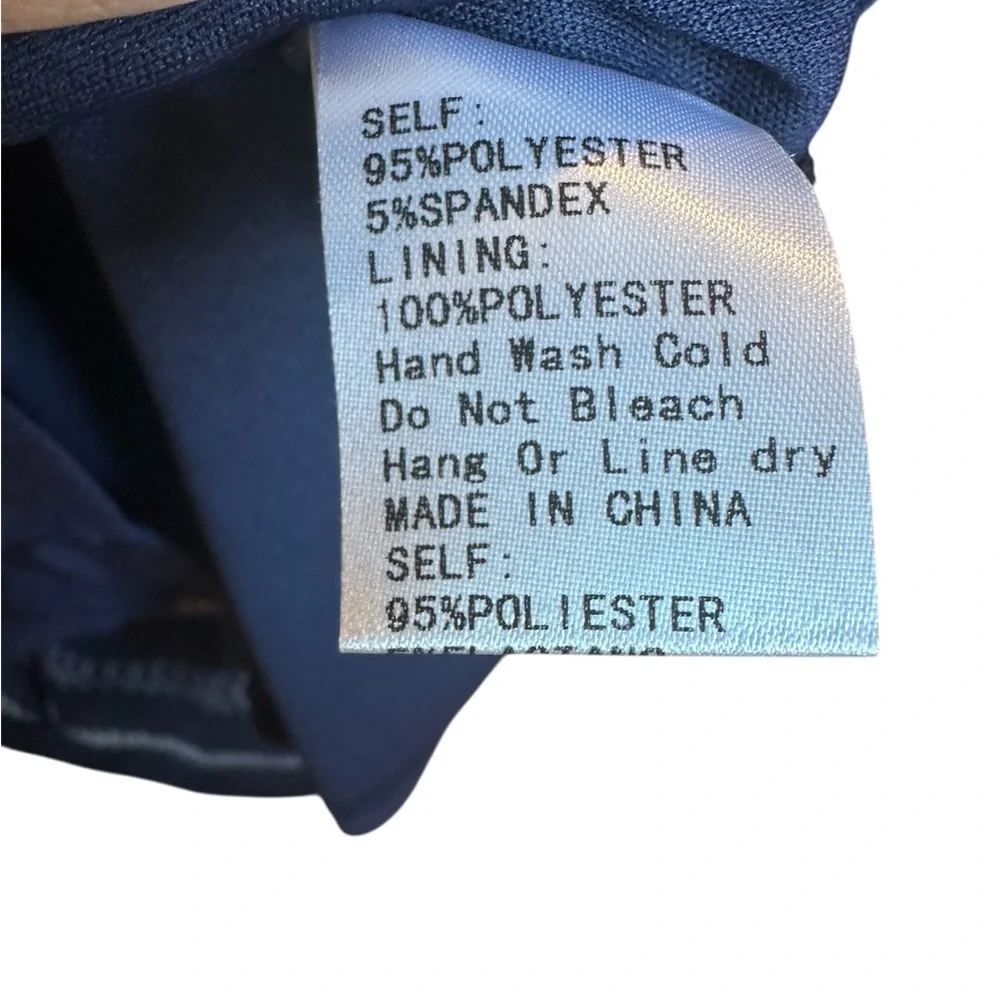 TRAC Blue Striped off the Shoulder Romper - Picture 5 of 6